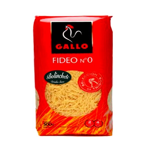 Pasta Gallo 450 gr. Fideo Nº 0 Caja 18 u.