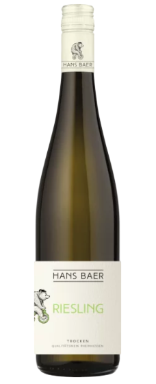 Alemania, Blanco Riesling Trocker Hans Baer Rheinhessen 2021 75 cl.
