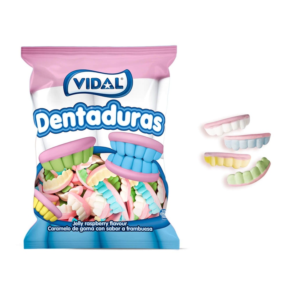 Gominolas Vidal 1,4kg. 250 u. Dentaduras Color