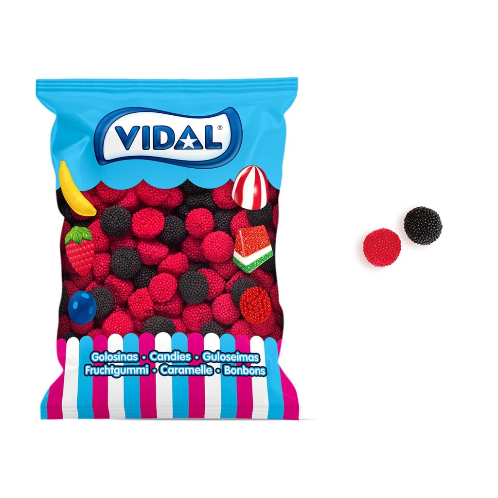 Gominolas Vidal 1,8kg. 250 u. Moras de Zarza