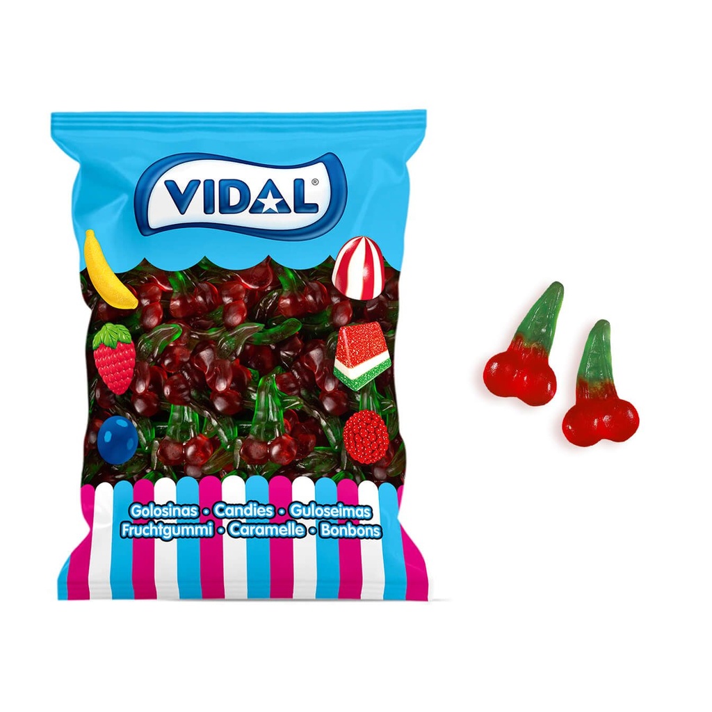 Gominolas Vidal 1,3kg. 250uds. Cerezas