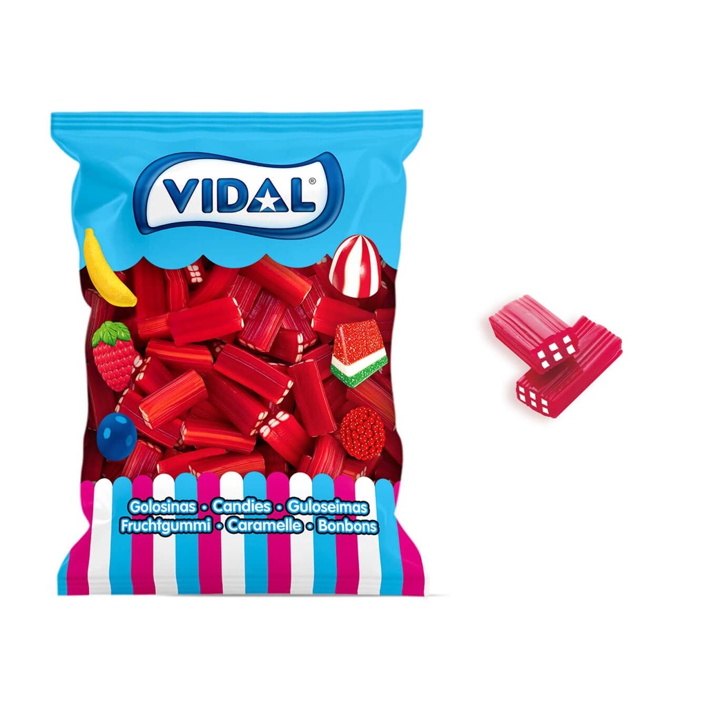 Gominolas Vidal 1,6kg. 250uds. Ladrillos rellenos
