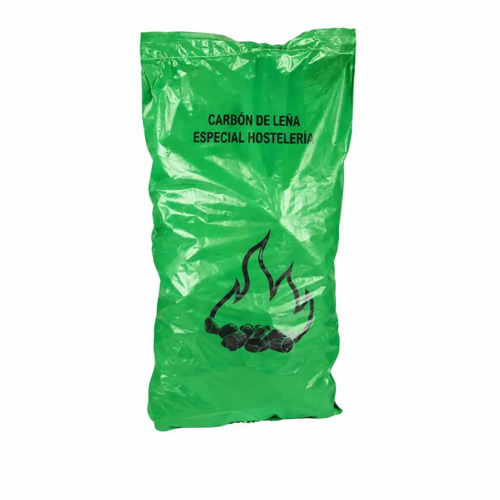 Carbon Encina 15 kg. Saco Verde