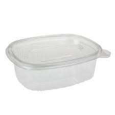 Tarrina Salsera Tapa Pet Bisagra 50cc. 100 u.