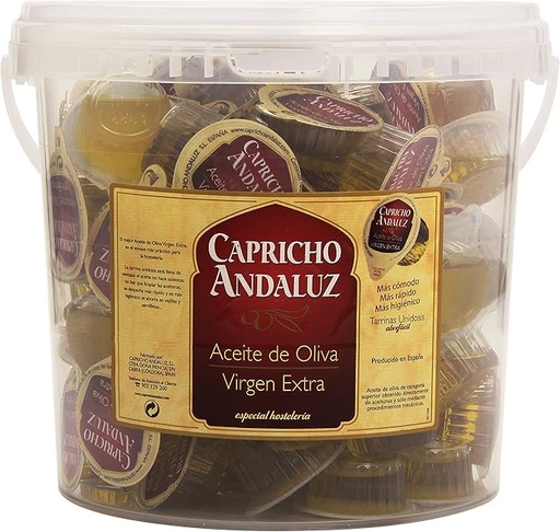Aceite Oliva Virgen Extra Capricho Andaluz Monodosis Granel 360 u. 20 ml.