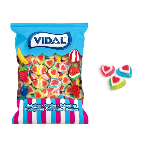 Gominolas Vidal 1,5kg. 250uds. Corazon Corazon