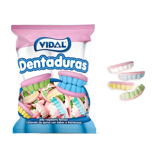 Gominolas Vidal 1,4kg. 250uds. Dentaduras Color