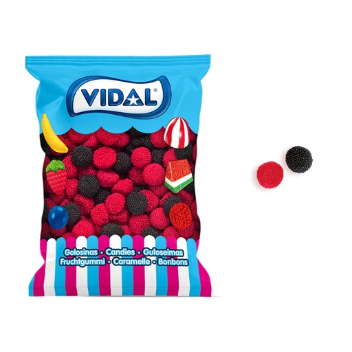 Gominolas Vidal 1,8kg. 250uds. Moras de Zarza