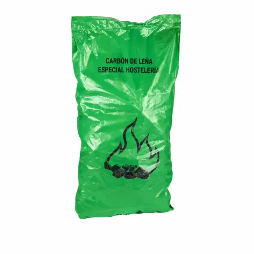 Carbon Encina 15 kg. Saco Verde